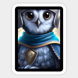 Knight Owl Sticker